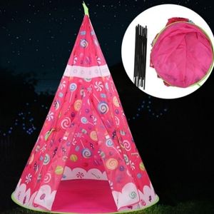 Pink pop up tent